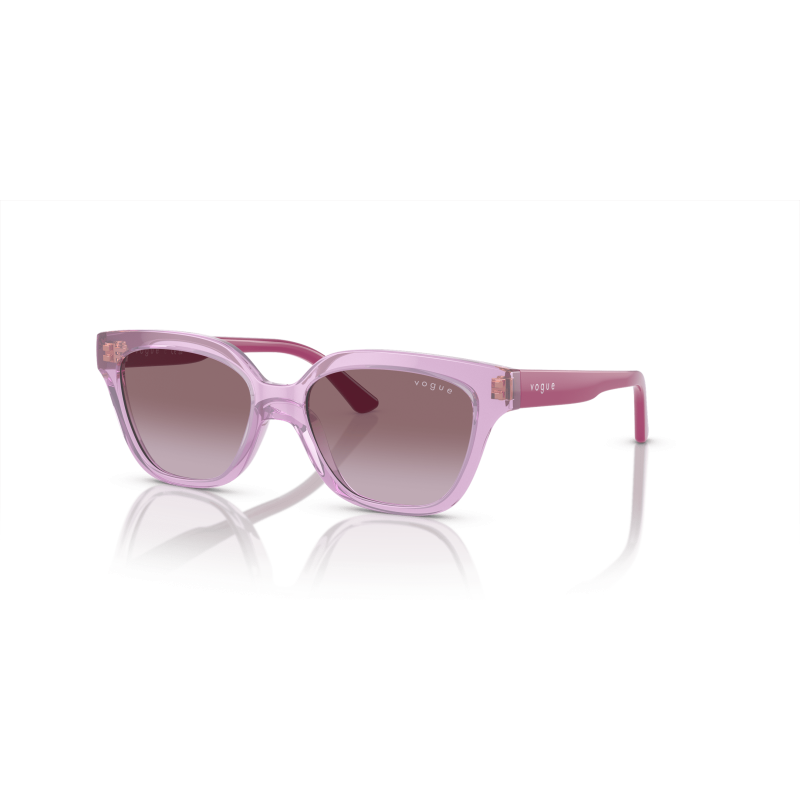 Óculos De Sol Para Crianças Vogue Eyewear Feminino 0vj2021 Transparent Pink Violet Gradie